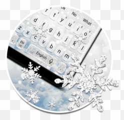 Glitter Snowflake Gravity Keyboard Theme U2014 Lietotnes - Decorative Emoji,Snowflakes Emoji