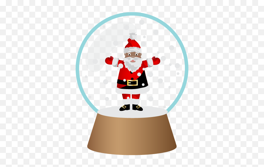 Black Santa - Santa Claus Emoji,Black Santa Claus Emoji
