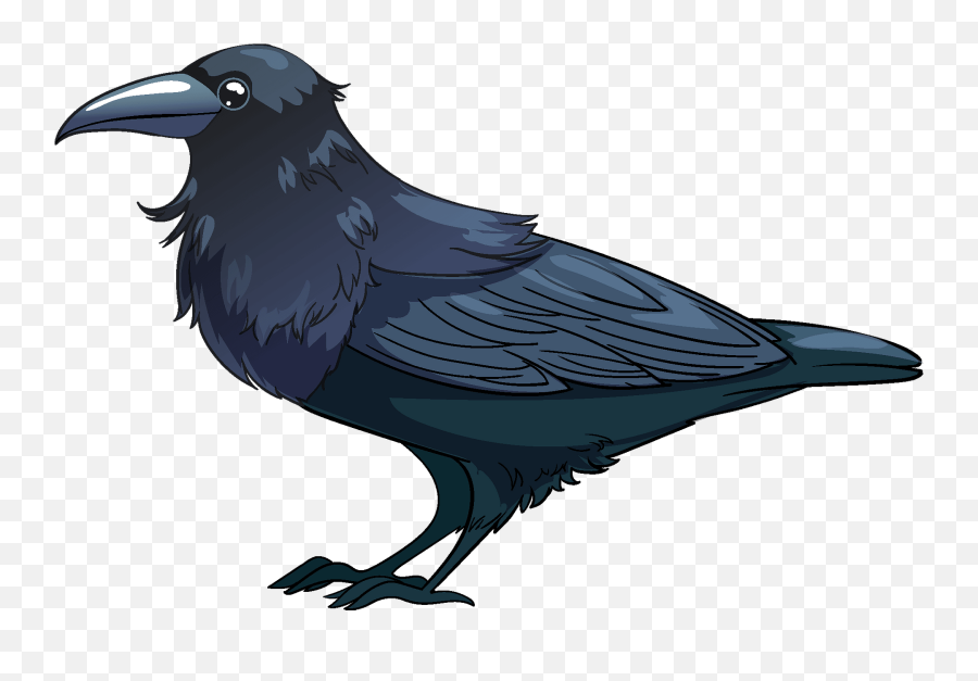 Raven Clipart - Raven Clipart Png Emoji,Raven Bird Emoji