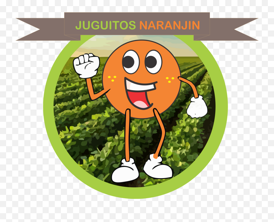 Naranja Juguitos Naranjin Jalisco - Duvar Saati 30 Cm Emoji,Manita Arriba Emoticon