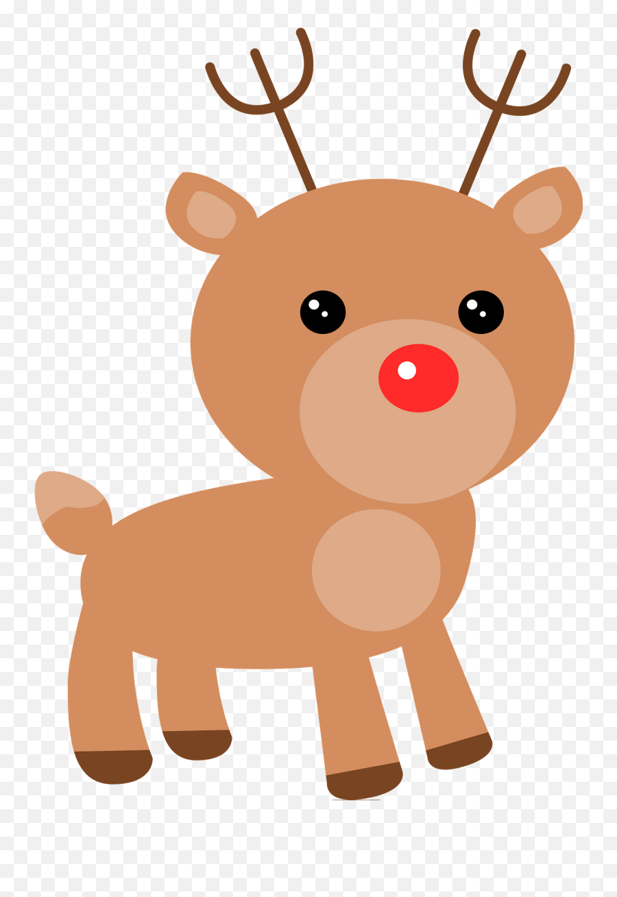 Reindeer Clipart Free Download Transparent Png Creazilla - Reindeer Clip Art Santa Emoji,Rudolph Emoji