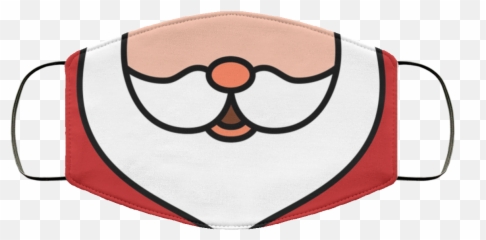 Cartoon Santa Claus Christmas Face Mask - Cloth Face Mask Emoji,Christmas Bracelets Santa Claus Emoji Charms