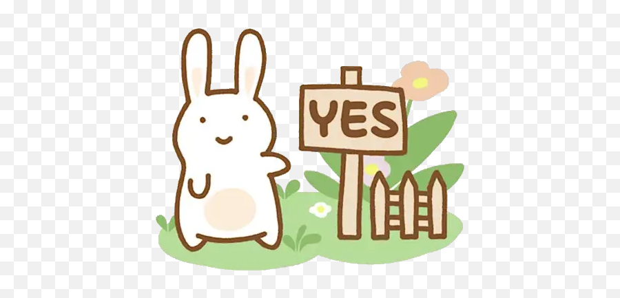 Easter Bunny Stickers For Whatsapp And Signal Makeprivacystick - Fiction Emoji,Pagan Easter Bunny Emoticons