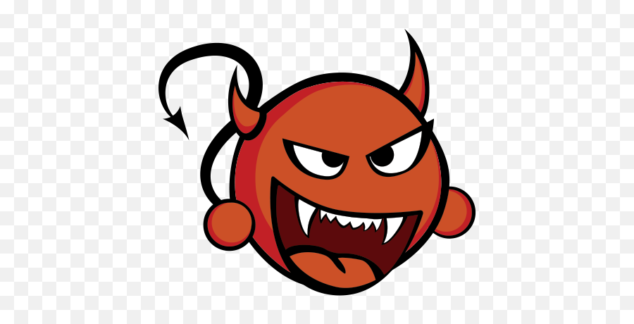 Printed Vinyl Devil Cartoon Orange Stickers Factory - Hellraiser Performance Emoji,Satan Like Emoticon