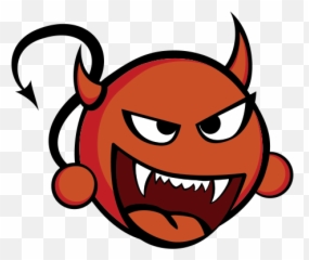 Printed Vinyl Devil Cartoon Orange Stickers Factory - Hellraiser Performance Emoji,Satan Like Emoticon