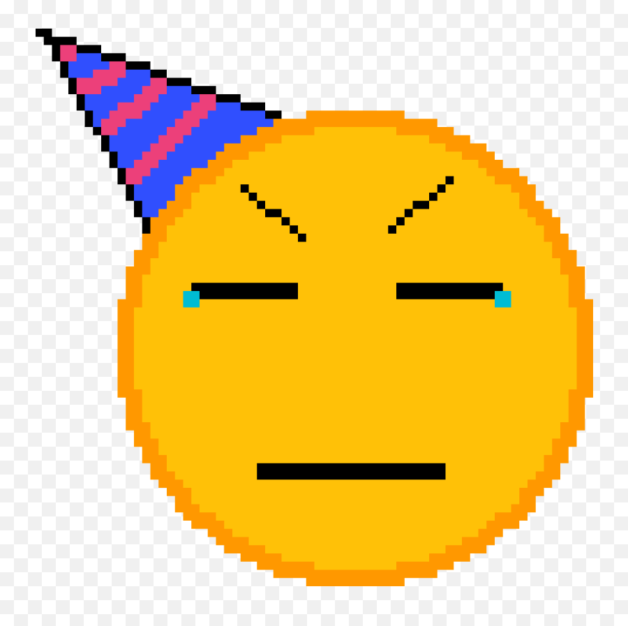 Pixilart - No Party Pls Emoji By Trixdrawz Happy,Pixil Emojis