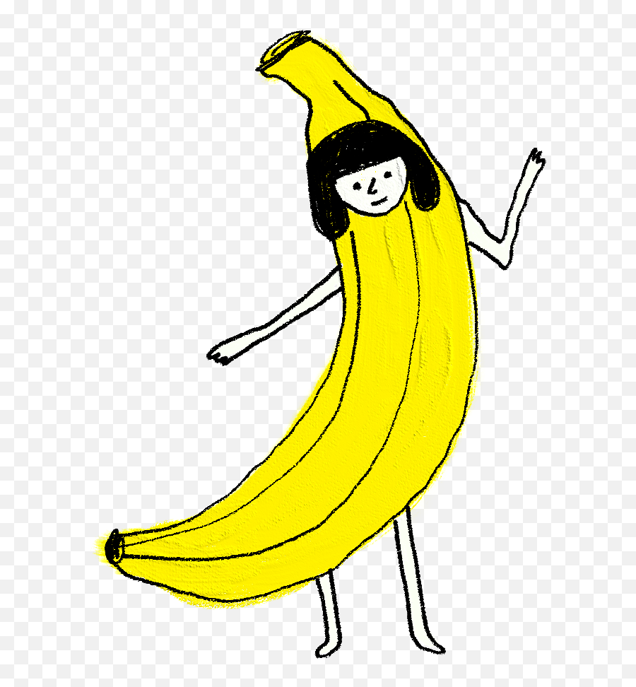 Banana Girl Lol Funny Sticker - Ripe Banana Emoji,Eggplant Emoji Costume