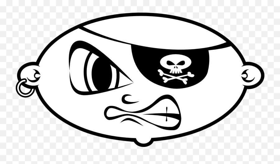 Pirate Clip Art Images - Pirate Vector Kids Png Emoji,Pirate Emoticon Clipart Black And White