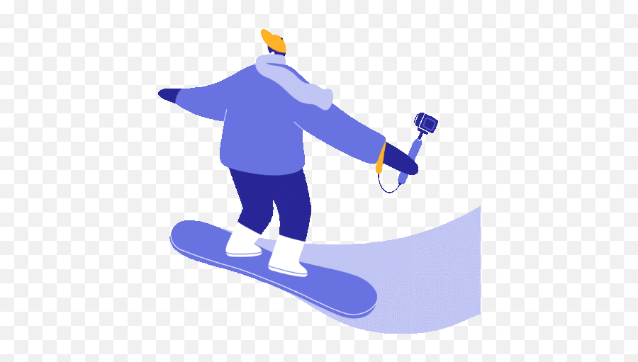 Winter Activities - Go Snowboarding Gif Emoji,Facebook Emojis With Effects Snowboard