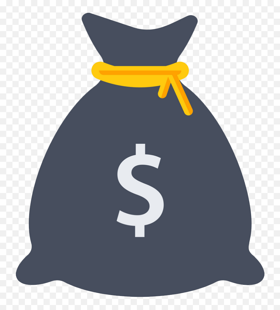 Black Money Bag Clipart Transparent - Clipart Black Money Emoji,Purple Dick Emoji Moneybag