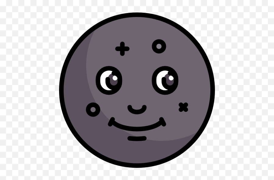 Free Icon Moon - Dot Emoji,Emoticon Or Icon Moon