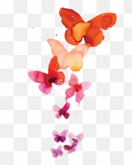 Png - Watercolor Butterflies Tattoo Emoji,Bobunny Emoji