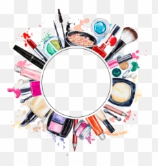 Cosmetics Pink Sticker - Make Up Png Emoji,Paintbrush Add Emoji To Photo