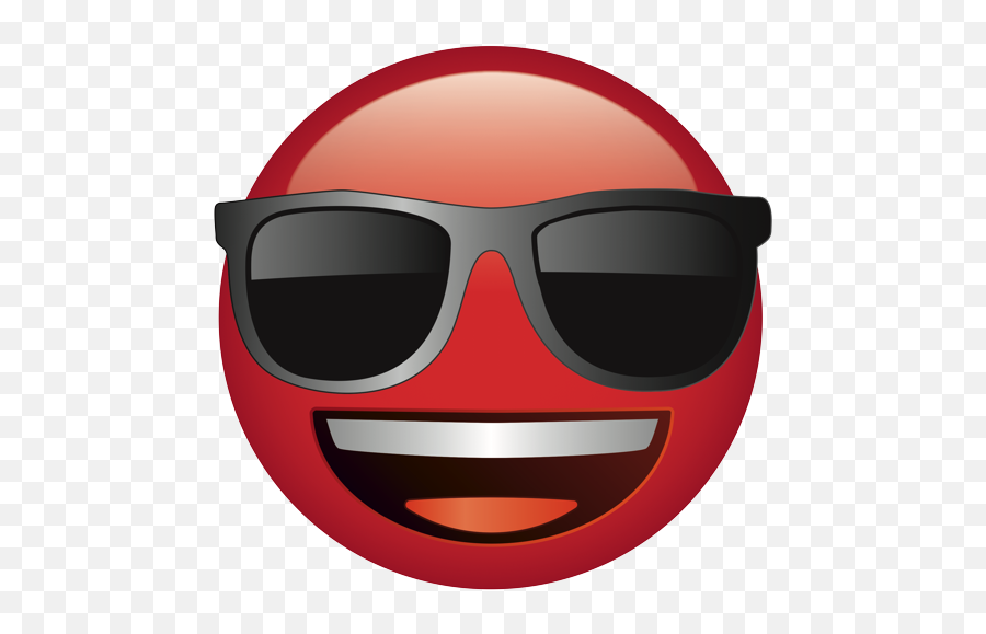 Emoji U2013 The Official Brand Grinning Face With Sunglasses - Red Emoji With Glasses,Muffin Emoji
