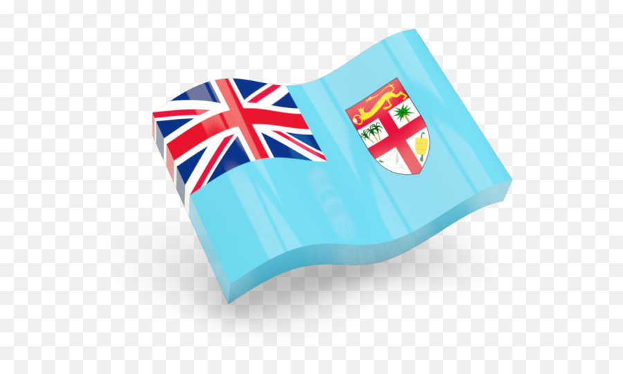 Glossy Wave Icon Illustration Of Flag Of Fiji Emoji,Motion Waving Flag Emoticon
