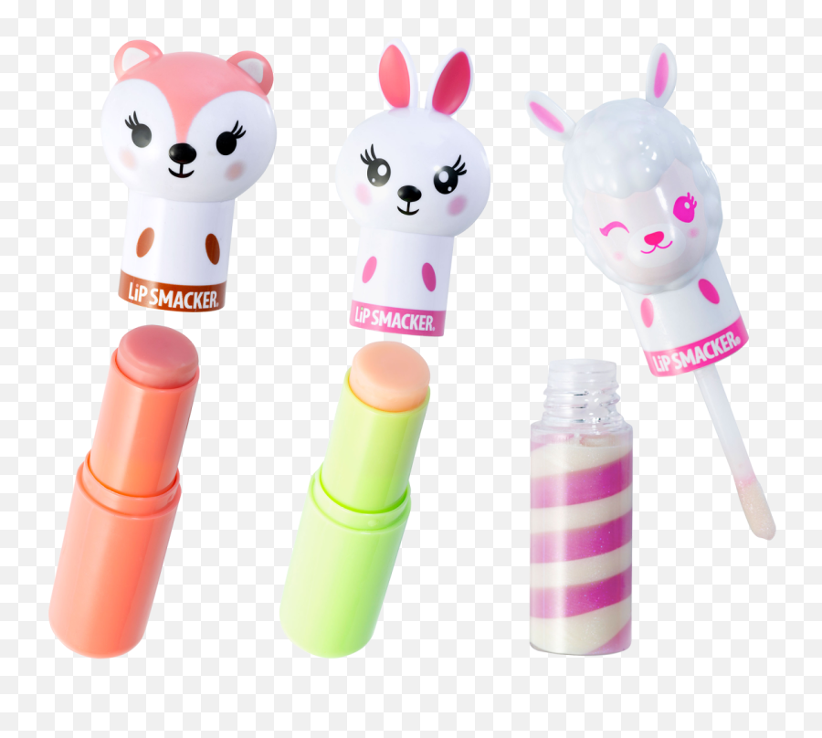 Lippy Pals 3 Pack Lip Kit - Unicorn Panda Kitten Lip Smacker Emoji,Emoticon Bunny You Want My Cake