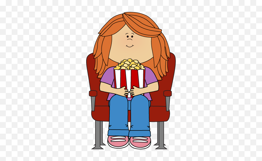 Download Hd Watching A Movie Clipart - Watching Movie Clipart Png Emoji,Watch Emoji Movie Free