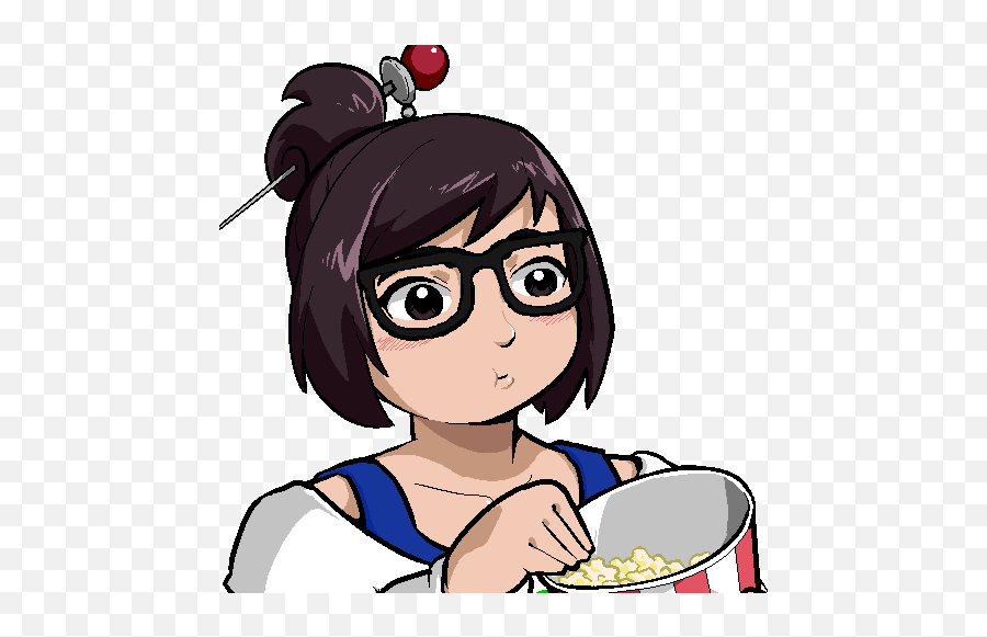 Owl Mei Used More Than Widow - Popcorn Eating Gif Discord Emoji,Popcorn Emoji Gif