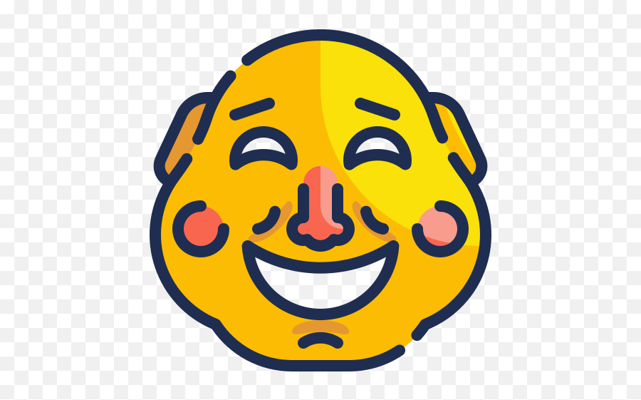 Mask Face China Chinese Smile People Comedy Icons Emoji,Comedian Emoticon