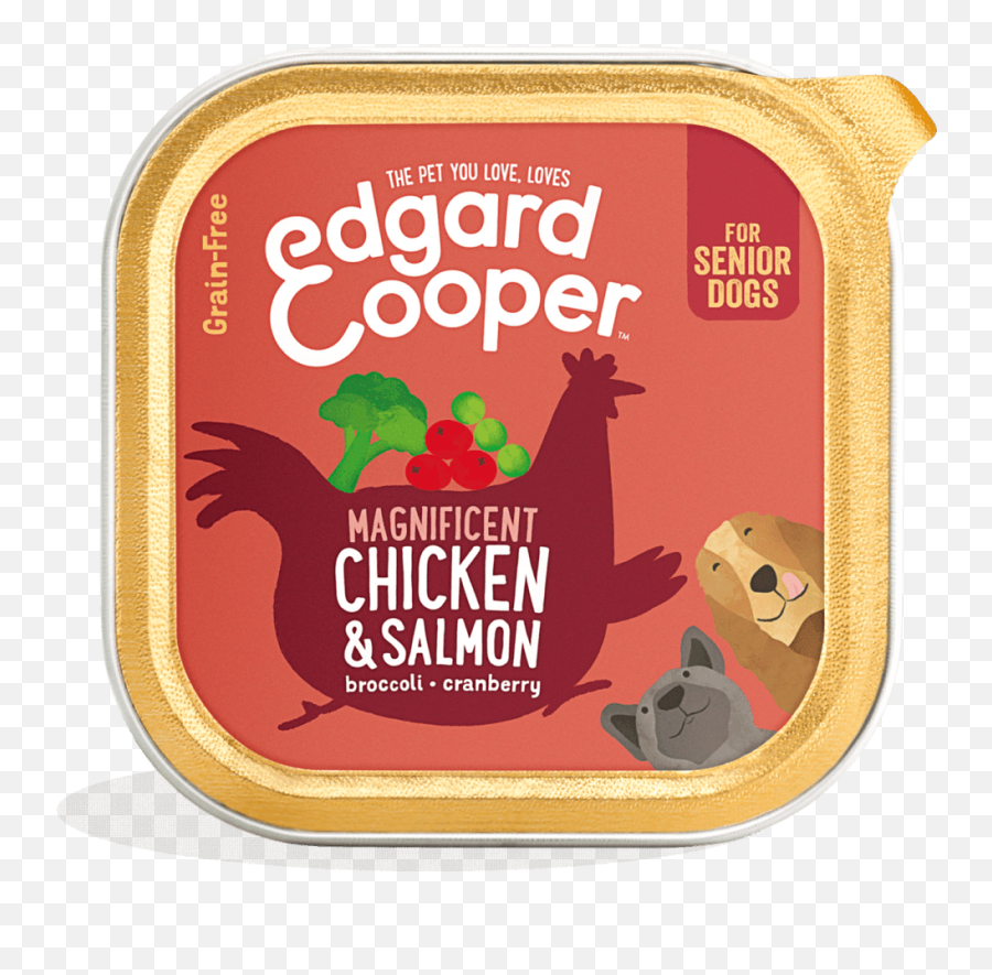 Chicken U0026 Salmon Grain - Free Dog Cup Edgard U0026 Cooper Emoji,Cranberry Emoji