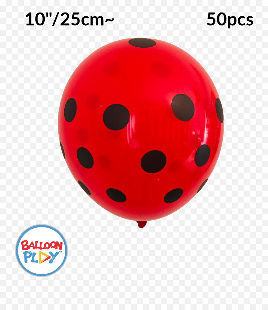 10 Pack 11u0027 Red With Black Polka Dots Ladybug Latex Balloons Emoji,Bubble Emoji Proposal