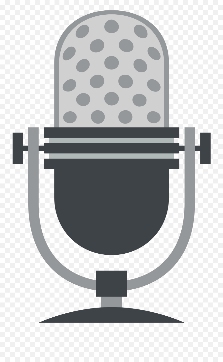 Open - Micro Emoji,Studio Microphone Emoji