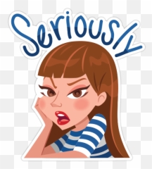 Girl Moods - For Adult Emoji,Mood Swing Emoji