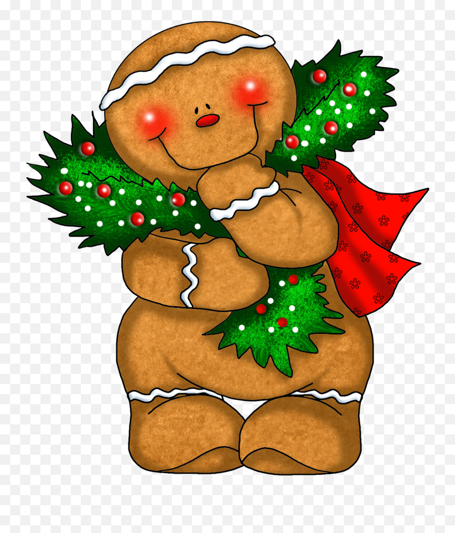 Free Christmas Clipart Gingerbread Man - Cute Christmas Clip Art Gingerbread Emoji,Gingerbread Cookie Emoji