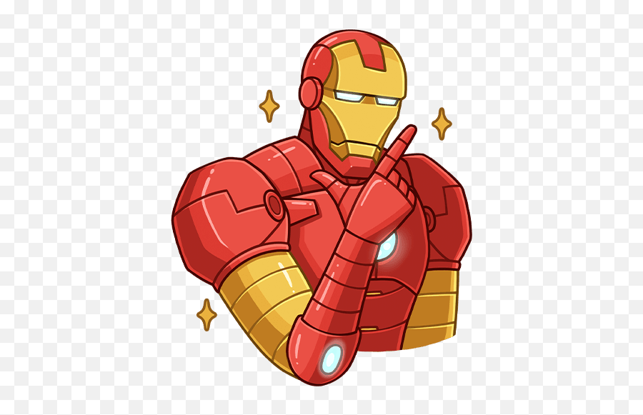 Vk Sticker - Transparent Iron Man Stickers Emoji,Emoji Iron On Stickers