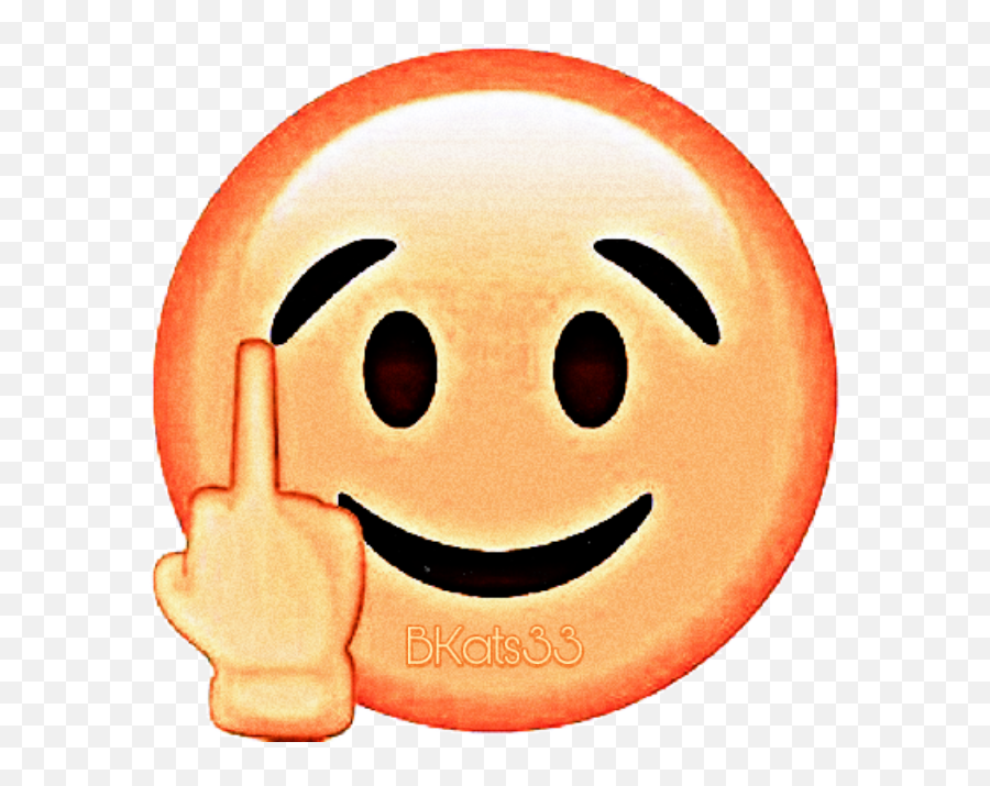 Bkats33 Fuckyou Sticker - Happy Emoji,Baker Emoji