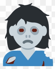Woman Zombie Emoji - Woman Zombie Emoji,Zombie Emoji