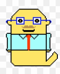 Professor Bidi Pixel Art Maker - Derp Smiley Face Emoji,Emoticon Professor