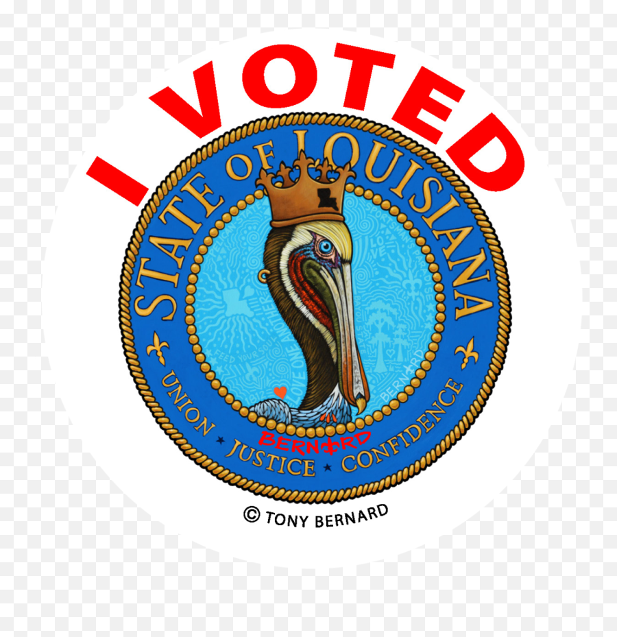 Louisiana Voters To Consider 7 Constitutional Amendments And - Louisiana I Voted Sticker Emoji,High Five Emoticon Facebook