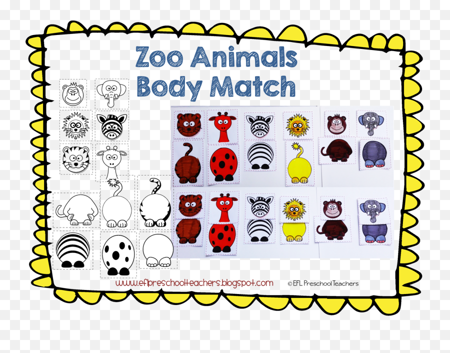 April 2016 - Animal Zoo Match Up Body Emoji,Emotions In Zoo Animals