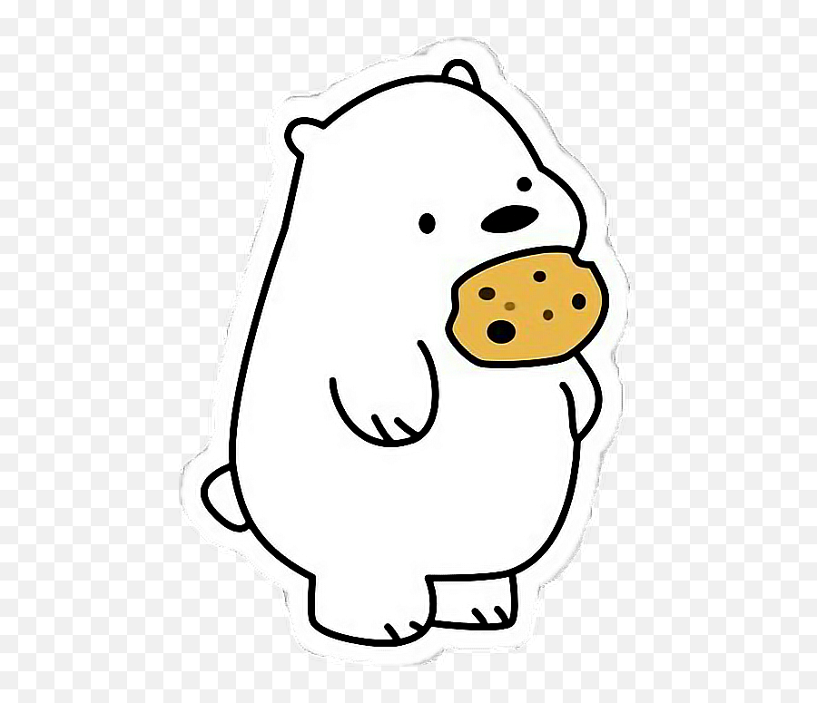 Bear Clipart - Ice Bear With Cookie Emoji,Thefashionspot Emojis