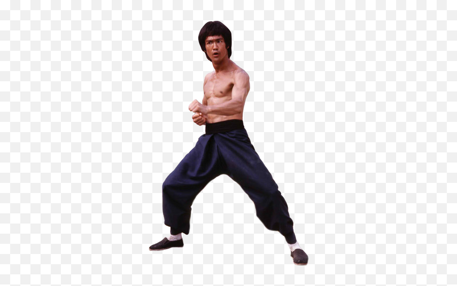 Bruce Lee Photos - Bruce Lee Fighting Stance Emoji,Emotions Can Be The Enemy Bruce Lee
