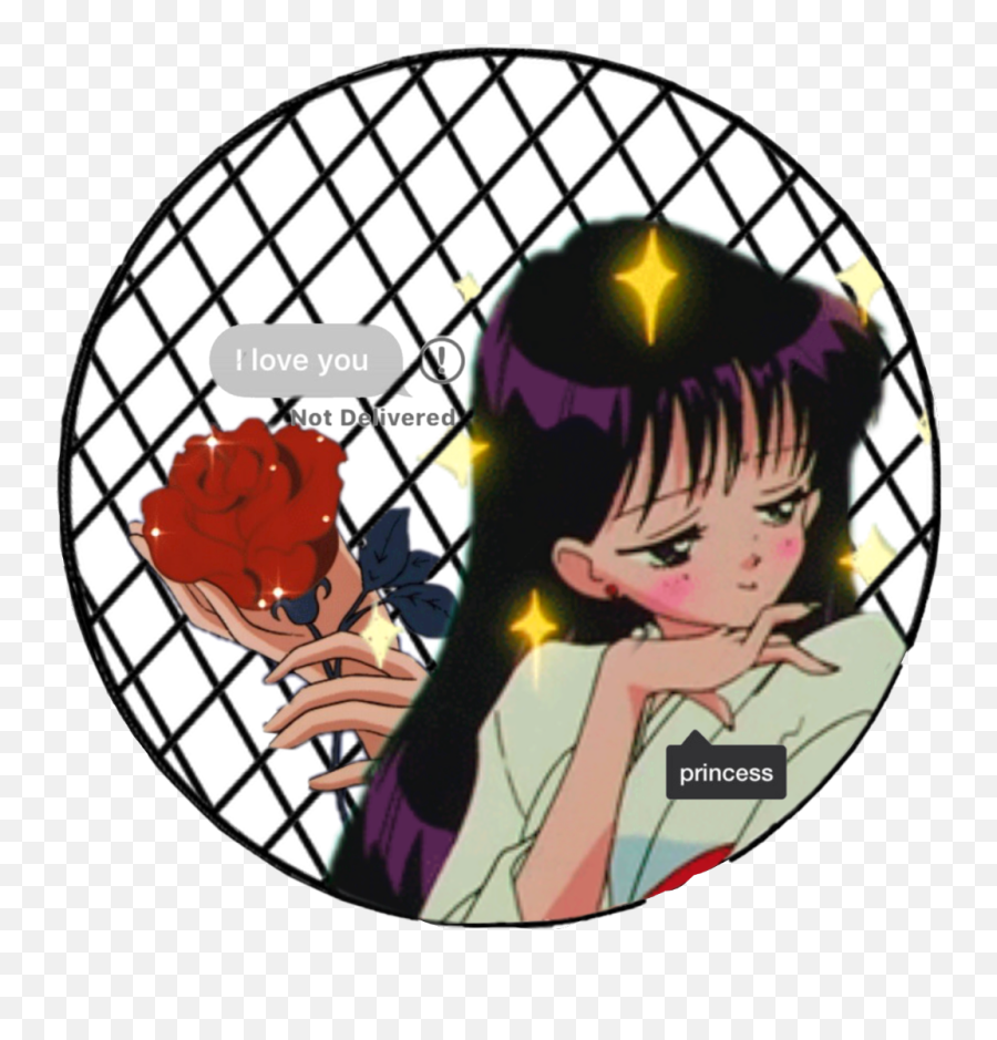 Sailor Mars Png - Sailor Moon Aesthetic Sticker Png Emoji,Sailor Moon Mars Emoticons