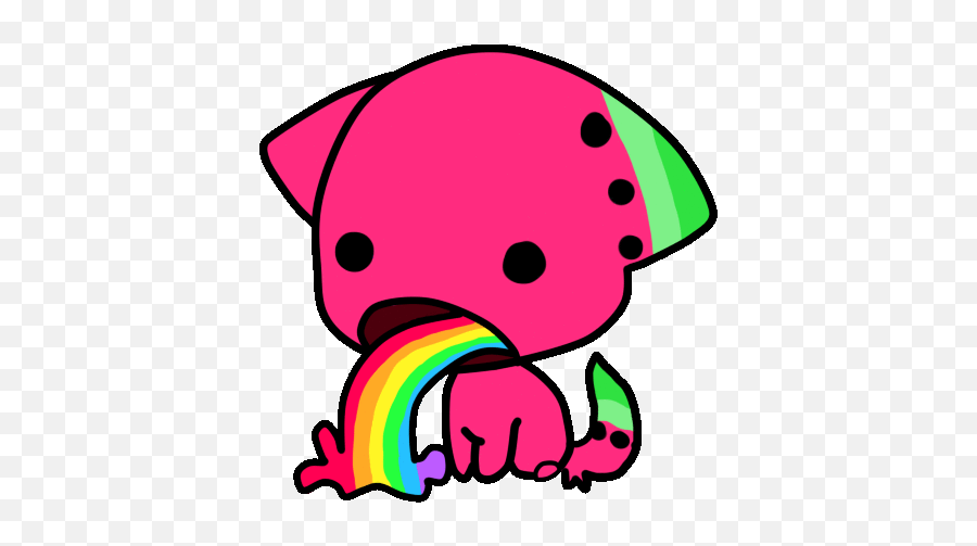 Top Barfing Rainbows Stickers For Android U0026 Ios Gfycat - Unicorn Barfing Rainbow Gif Emoji,Barfing Emoji