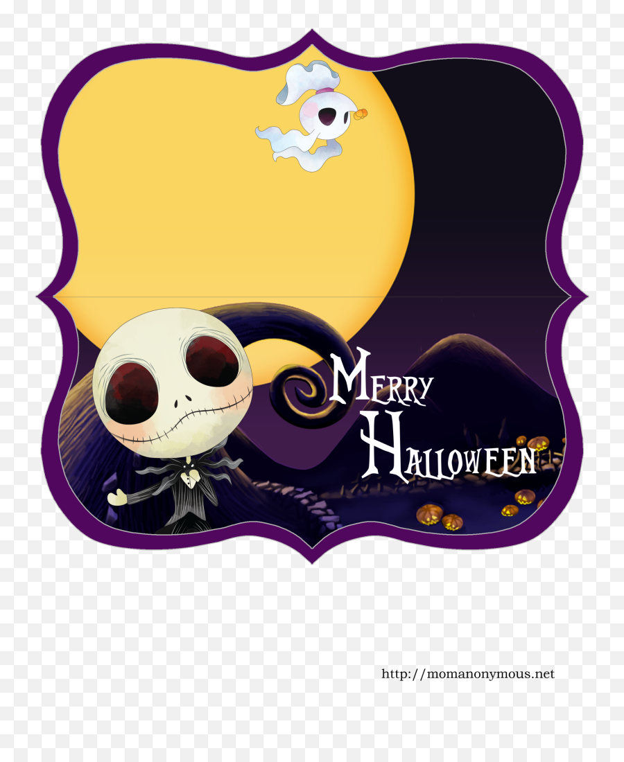 Tags Labels Round Nightmare Before Christmas Stickers - Happy Emoji,Nigtmare Before Christmas Emojis