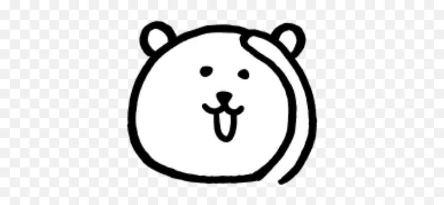 W Bear Emoji Whatsapp Stickers - Dot,Black Cloud Emoji