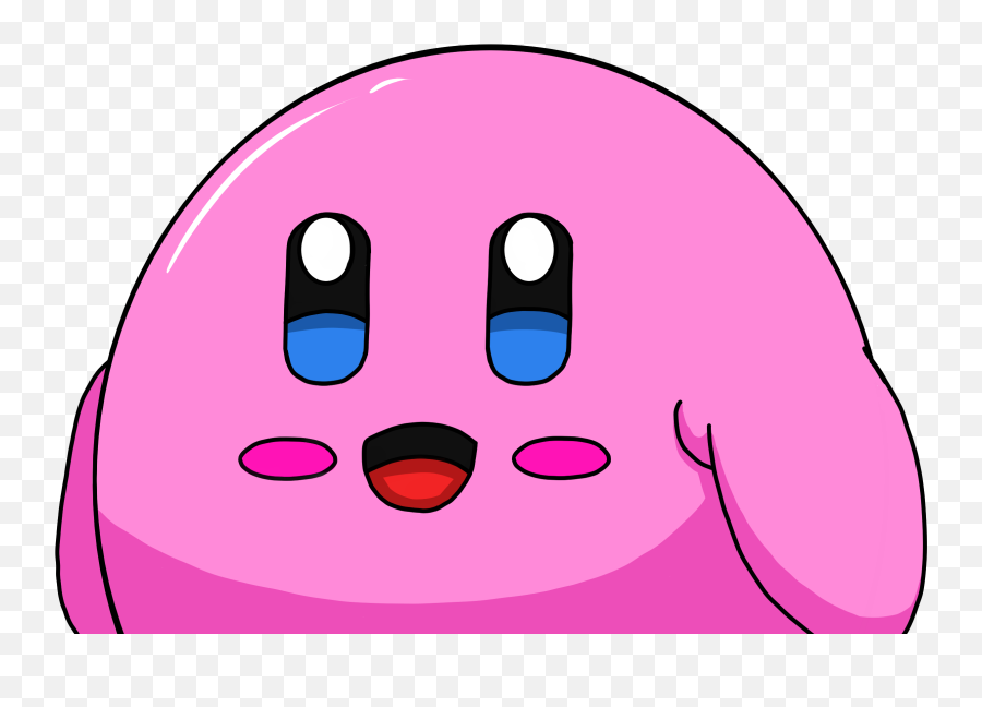 Kirby Costume - Dot Emoji,Anime Emoticon Perler Pattern