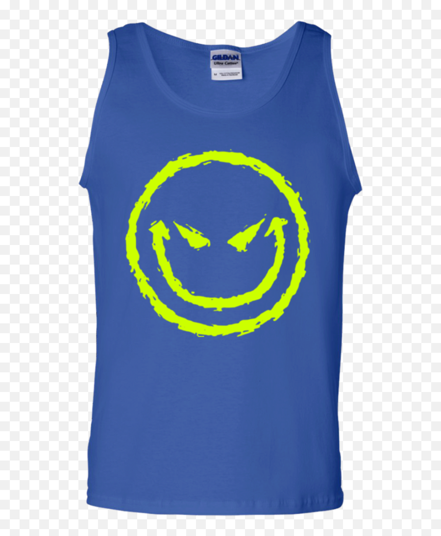Evil Smiley Face Tank - Evil Smily Face Emoji,Evil Happy Face Emoticon