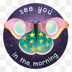 Midnight Moth Bedtime Stickers By Crystal Smith - Dot Emoji,Goodnight Emoji Art