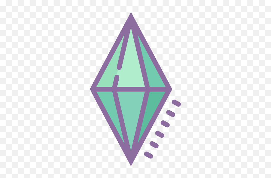 The Sims Icon In Cute Color Style - Plumbob Sims Png Icon Emoji,Emoji For Dating Sims