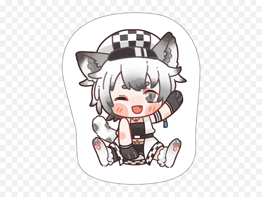 Anime Game Arknights Cosplay Pramanix Cliffheart Q Version - Fictional Character Emoji,Kanna Discord Emojis