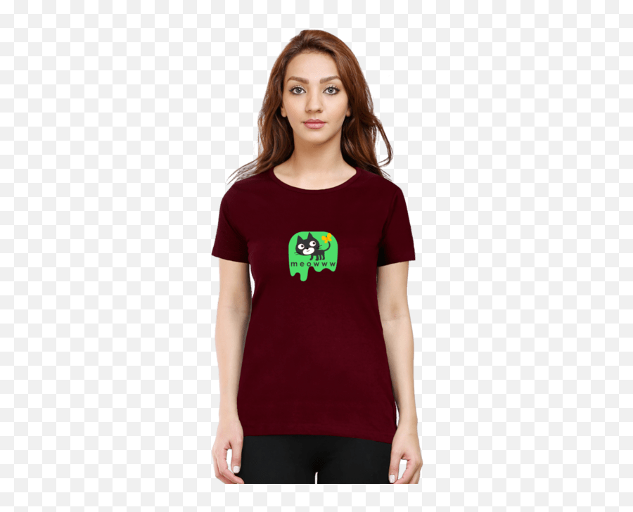 Meoww U2013 Womanu0027s T - Shirt U2013 Bstylish Emoji,Women Shirt Emoji