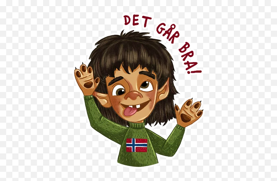 Telegram Sticker From Norsk Troll Pack Emoji,:gar: Emoji