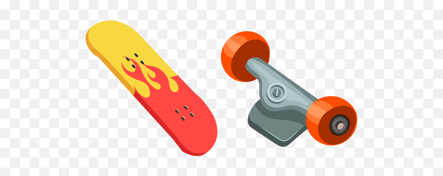 Skateboard Deck Cursor U2013 Custom Cursor Emoji,Skating Emoji