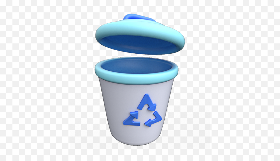 Premium Recycle Bin 3d Illustration Download In Png Obj Or Emoji,Discord Trash Can Emoji