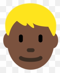 Dark Skin Tone Blond Hair - Human Skin Color Emoji,Blonde Woman Emoji